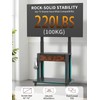 Rolling TV Stand with Fabric Drawer for 32-75 Inch Flat/Curved