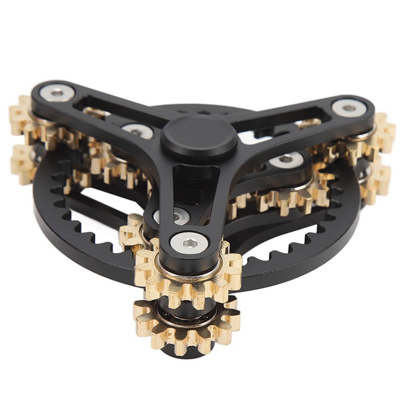 Fingertip Gear Toy 4 Gears Decompression Metal Finger Hand Brass