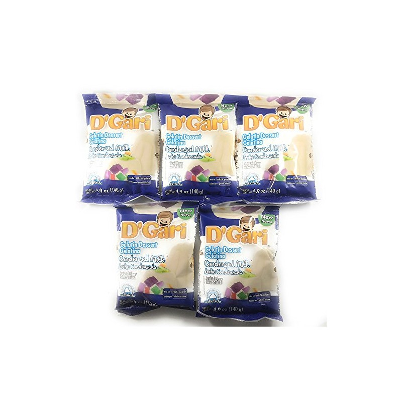 D'Gari Gelatin Dessert Leche Condensada- Condensed Milk 4.9 oz- 5