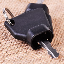 Riloer Excavator System Key Ignition Key Starter for JCB Excavator Ignition Key Switch Cover Lock