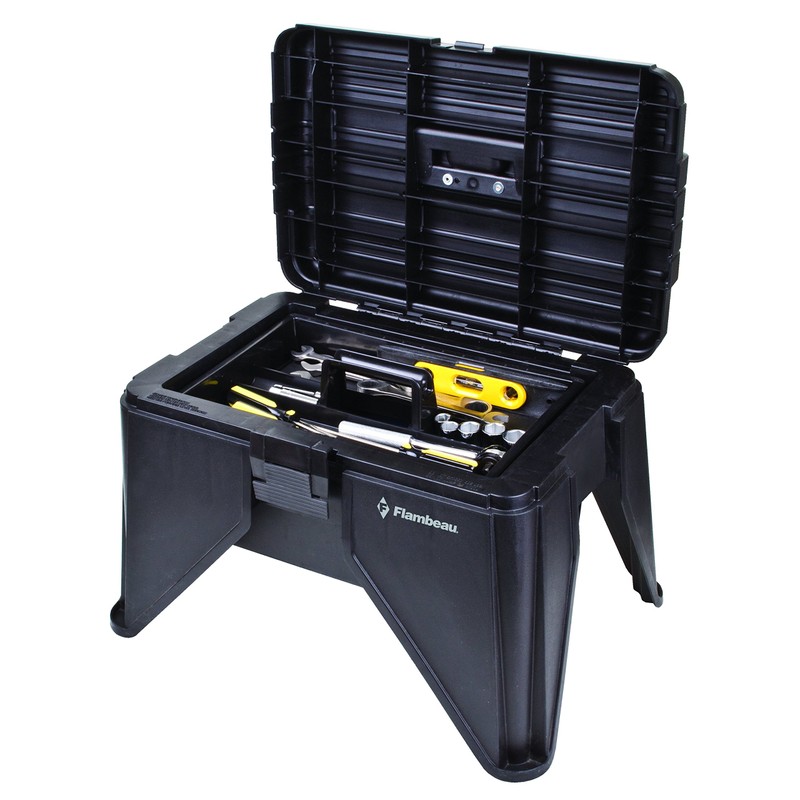 Flambeau 6597FH Stand 'N Store Step Stool with Storage, Lift-Out