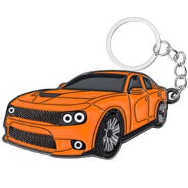 zuxiaoyaya for Charger Keychain Accessories-Fob Cover Cool Mods compatible with Dodge Charger SRT 392 Orange