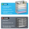 Marbrasse 2 Pack Desk Organizer with Handle, 6 Tier Paper