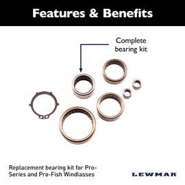 Lewmar 66000634 Bearings Kit Pro-Series 2G