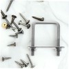 iplusmile 4pcs U-Shaped Square Clamp Stainless Steel U-Bolts for Secure
