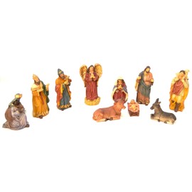 Z1 10 x Christmas Figurines 12.5cm Nativity Figures Animals Nativity Figurines Nativity Figurines Nativity Scene Nativity Figurines Nativity