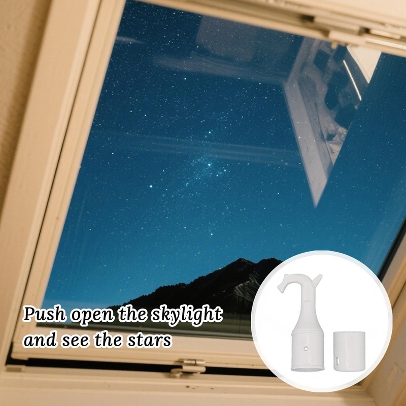 Window Opener Pole Hook,Set of Hook and Non-Slip Base,Universal Swan