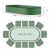 Raised Garden Bed 7 X 3 X 1 Metal Green