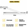Home Secure™ uPVC Door Restrictor Stay. 335mm For uPVC, Aluminium,