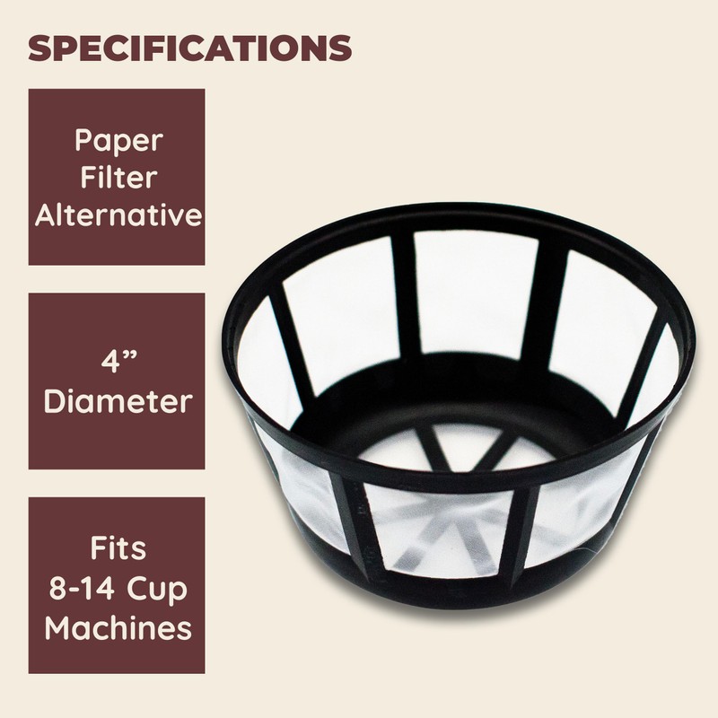 Fill 'n Brew Reusable Coffee Filter Basket for Most Coffe