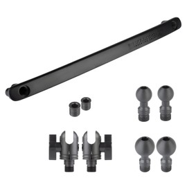 Bulletpoint Mounting Solutions Metal Grab Bar Insert Replacement with 2 Mounting Points Compatible with 2011-2018 Jeep Wrangler JK (Black)