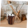 WOONEKY Wooden Pepper and Salt Grinders Hand-cranked Spice Grinder for