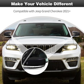 CheroCar Side Door Rearview Mirrors Cover Rear View Mirror Caps Trim Exterior Accessories for Jeep Grand Cherokee 2021+,Carbon Fiber Grain…