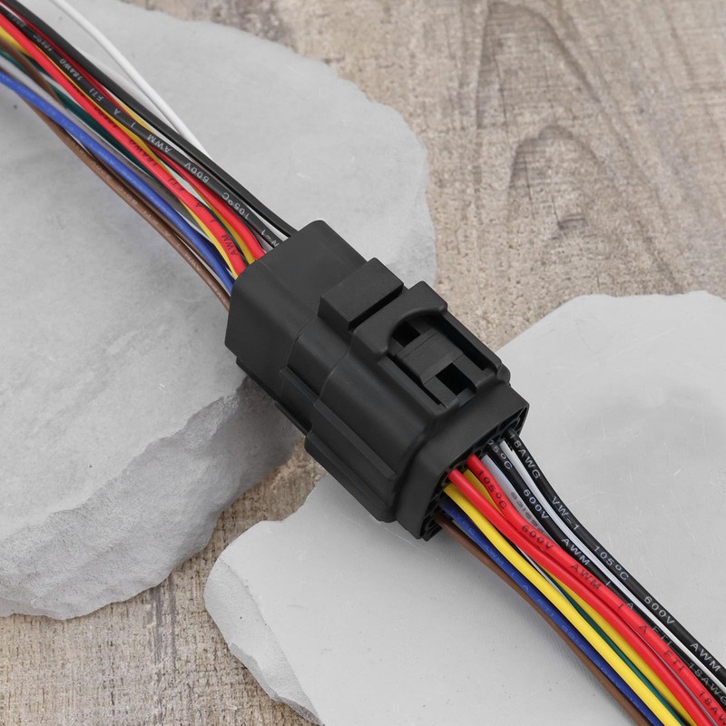 OTOTEC 1 Pair Waterproof 16 Pin Electric Car Plug Sealed