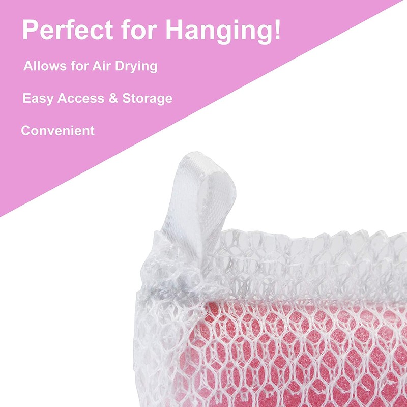 NuValu Esponja multiusos de malla para limpieza de platos, esponjas