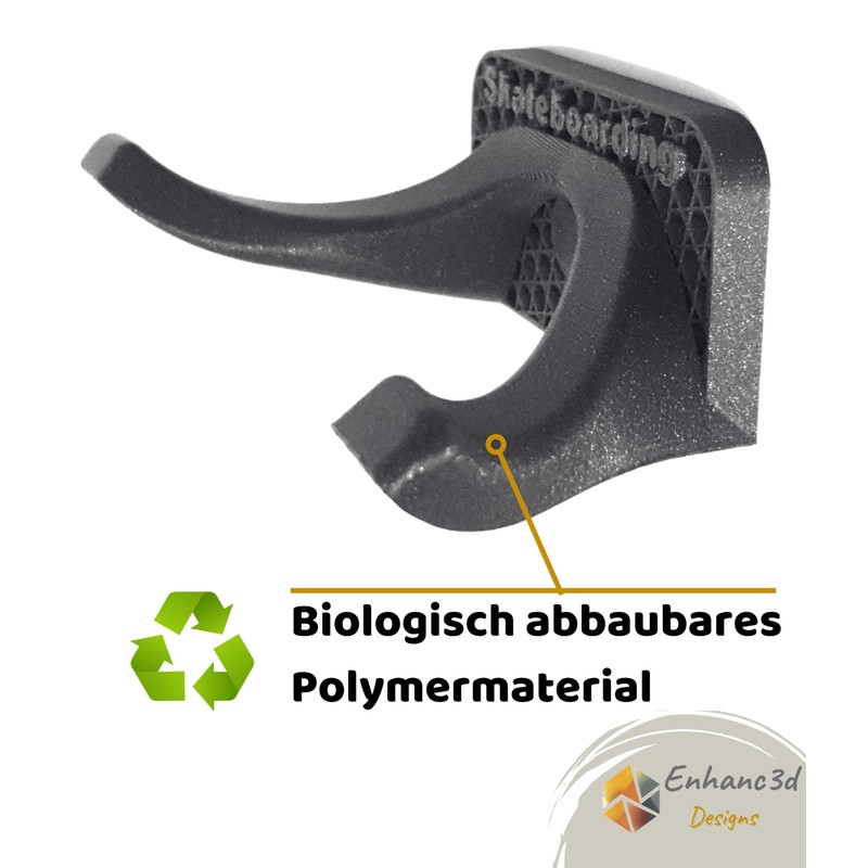 Skateboard Wall Mount with Modern Design for Hanging Your Skateboard,