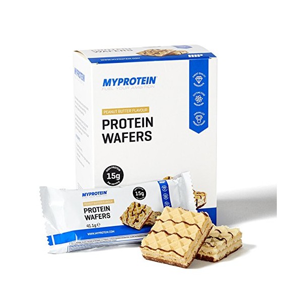 My Protein Wafers, 1.5 oz (41.1 g) x 10 Packs (Peanut Butter)