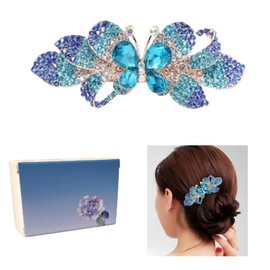 Top One-word Clip Back of Head Rhinestone Crystal Clip Simple Headdress,