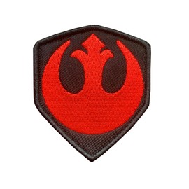 Movie Film Rebel Alliance Patch, Hook and Loop, Embroidered Rebel Alliance Shield Applique Patch, Funny Meme Morale Patches, Moral Patch, Military Patch for Tactical Backpacks Jeans Hats Jersey - Red
