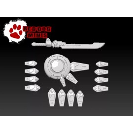 Red Dog Minis Sword Commander Bits - compatible with 40k Tau Farsight
