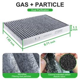 Dacall Engine & Cabin Air Filter Set for Toyota Sequoia V6-3.4L (2023-2025), for Tundra V6-3.4L (2022-2025). Replace 17801-F4010, CAF15028C, 871390-C010, WA11653