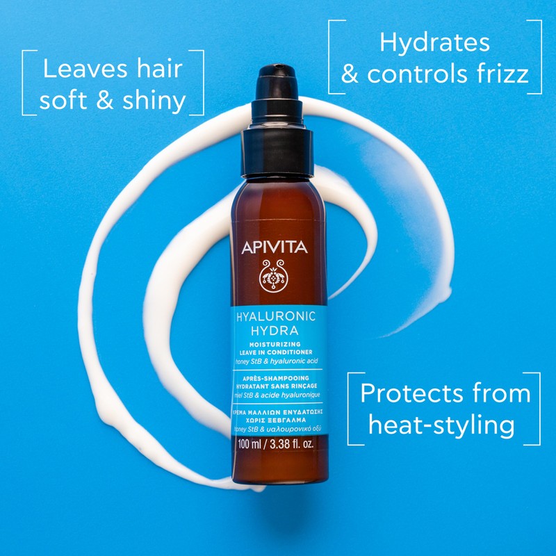 Apivita Hyaluronic Hydra Leave in Conditioner 100ml - Natural Lightweight