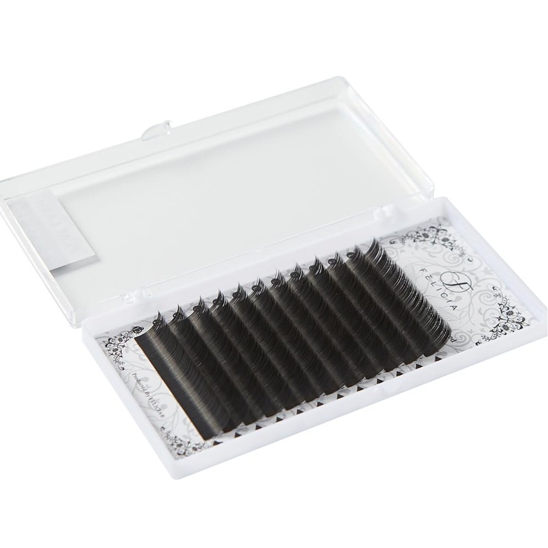 FELICIA Flat Lash Matte Eyelash Extensions Ultra Soft Single Matsueku