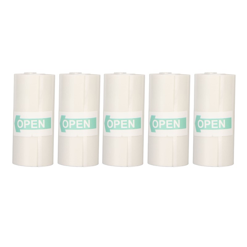 5 Rolls Adhesive Thermal Paper 2.2in Long 1in Wide Printing