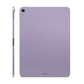 Carbon Fiber Tablet Skin Compatible with Apple iPad Air 11" (M3) 2025 - Solid Lavender - Premium 3M Vinyl Protective Wrap Decal Cover - Easy to Apply | Crafted in The USA by MightySkins