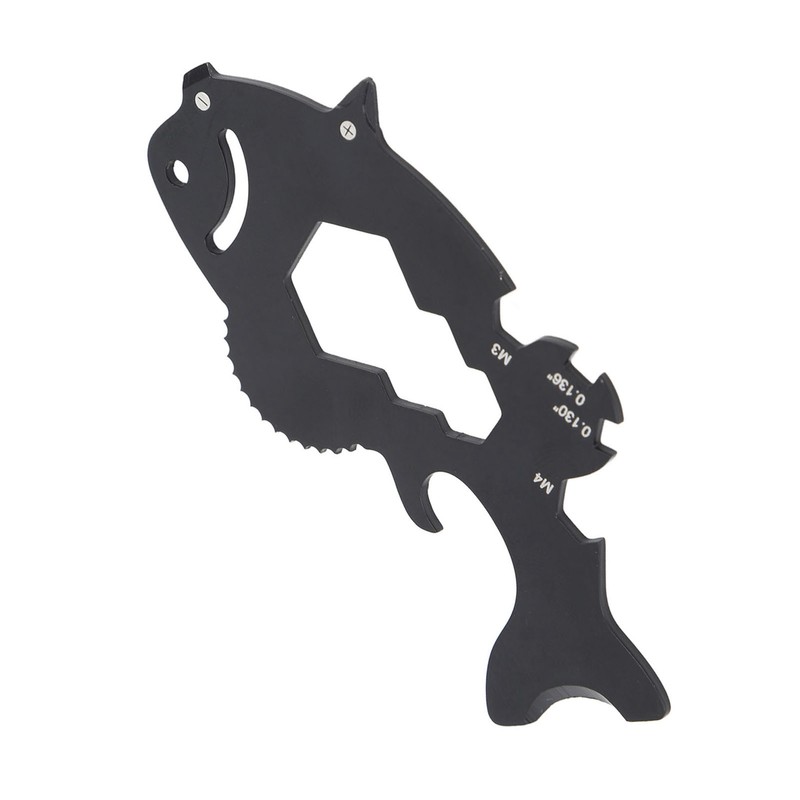 Multitool Card 15 in 1 Multifunctional Fish Shape Credit Card