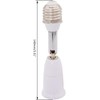 1Pc White E26/E27 Light Bulb Socket Extender Adapter 180 Degree