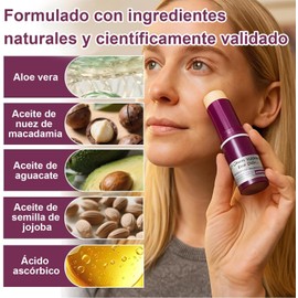 3 piezas Bálsamo Multifunción de Calcio y Colágeno | Barra De Cuidado De Ojos | Bálsamo Anti-Arrugas e Hidratante para Contorno de Ojos, Cuello y Rostro | Tratamiento Reafirmante que Mantiene la Piel Húmeda y Suave (Estilo I)