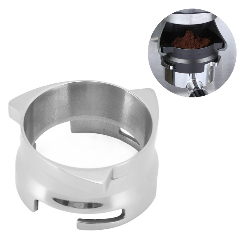 Coffee Dosing Funnel Stainless Steel Firmly Link Easy Installation Rotatable