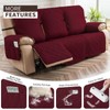 Genina Waterproof Reclining Couch Cover for 3 Seater Non-Slip, Washable