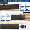 Gyykzz 4FT Stainless Steel 304 Handrail Black 2Pack, Rectangular Handrail
