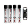 f.e.s.s. Lotus Vertigo Premium Butane 4 pack-400mL V Cutter, Silver,