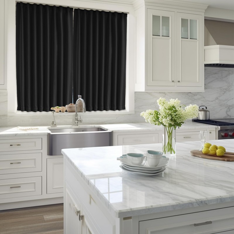 Vatge Front Door Curtains for Glass Window - Blackout Door