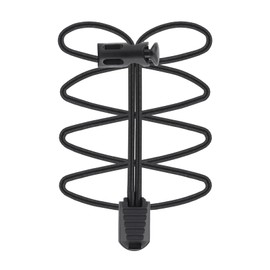 36Pack Elastic Cord End Locks, 12.2x20mm Plastic Cord Clamps for Bungee Shock Rope, Secure Tightening Caps for DIY Bracelets, Bag Strings, Drawstrings, Tarp Tie Downs (Black)