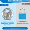 Travate Keyed Alike Disc Padlock, 6PCS Stainless Steel Discus Lock
