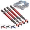 4-Piece RC Car Drive Shaft Metal Front Rear CVD Drive