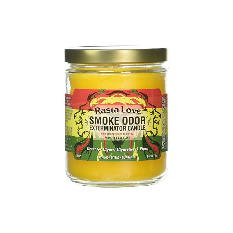 Smoke Odor Exterminator 13oz Jar Candle, Rasta Love (1)