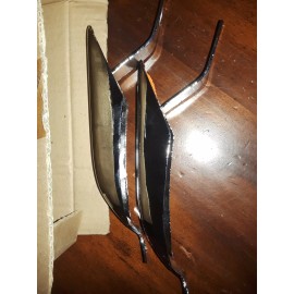 Unbranded 1967-68 FORD MUSTANG REAR BUMPER GUARDS  W/ PAD HOLES - LH RH Pair GT Shelby