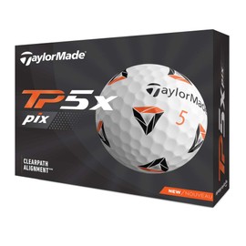 TAYLOR MADE TP5x Pixel Golf Balls 5 Pieces 2021 Model N0803301 White