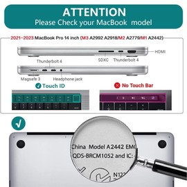 CISSOOK Case for MacBook Pro 14 inch 2023 2022 2021 Release Model M3 A2918 A2992 M2 A2779 M1 A2442 Pro/Max, Plastic Hard Shell Case Cover for MacBook Pro 14" with Touch ID, Mountain & Raised Sun