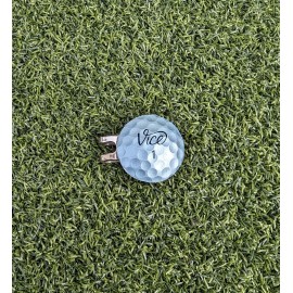 Vice Real Golf Ball Marker With Magnetic Hat Clip - Pro Ice Blue