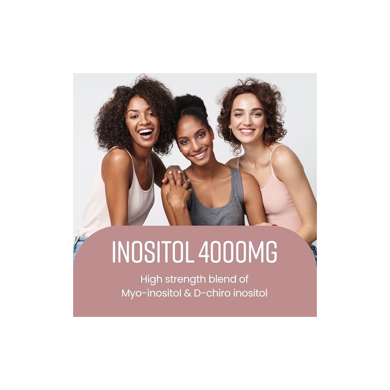 VitaBright Myo-Inositol & D-Chiro-Inositol 4000mg | 120 Chewable Tablets