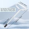 Qjaiune Universal Ice Anchor Tool Ice Anchor Drill Adapter Kit,