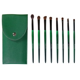 Juego de brochas de maquillaje para ojos, 8 piezas, pelo suave y mango de madera real, para sombra de ojos, pincel delineador de ojos, cepillo de...  