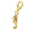 Goldene Hufeisen Mini Small Seahorse Carabiner Charm Pendant for Charm