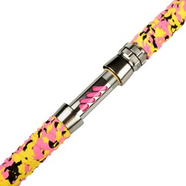 ANCIENT MARINER Catfish Fishing Rods, 7'6" One-Piece Glow with Black Light Ancient Mariner Albatross Catfishing Casting Rod, Medium Heavy（Pink）